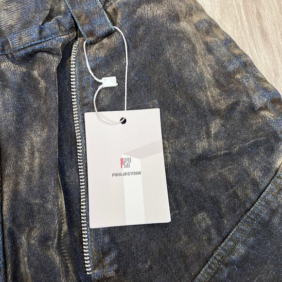 Projectisr XIFHEVIL Layered Paneled Robotic Mens Wide-Leg Jeans Size L (W30 L28) - Picture 10 of 16